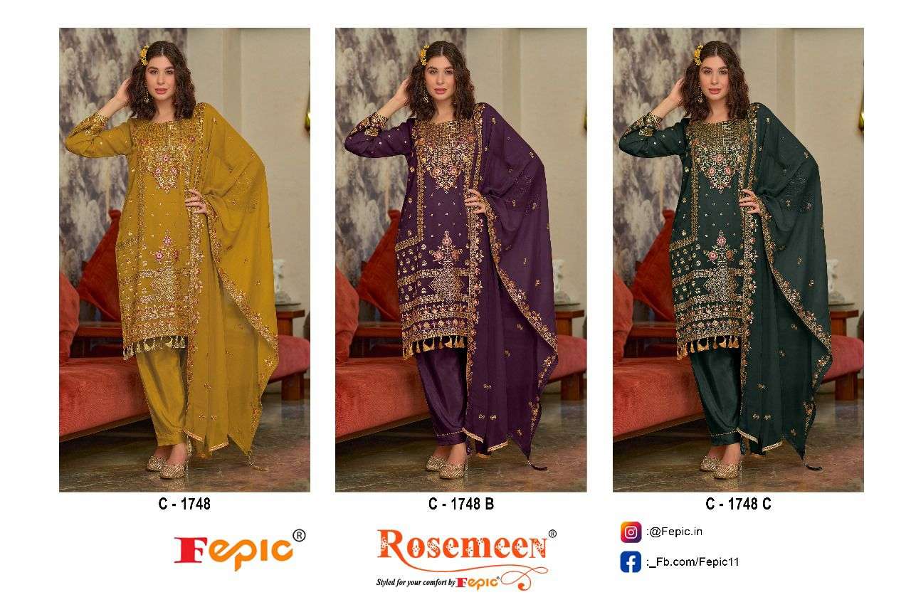 Fepic C 1748 Colors Designer Wedding Dress Pakistani Collection view 3