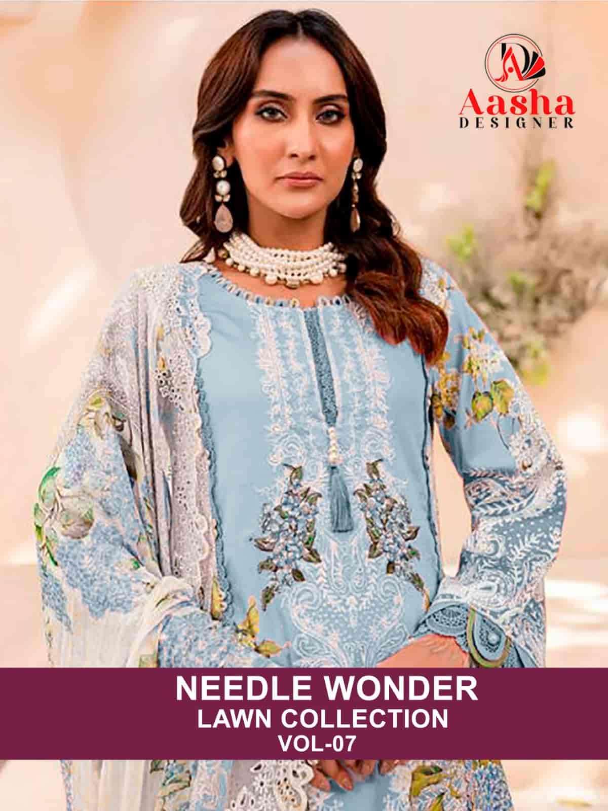 Aasha Designer Cotton Embroidered Salwar Suit view 6