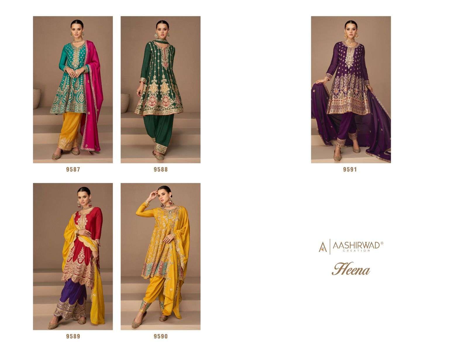 Aashirwad gulkand heena Exclusive Party Wear Readymade Dress Collection view 12