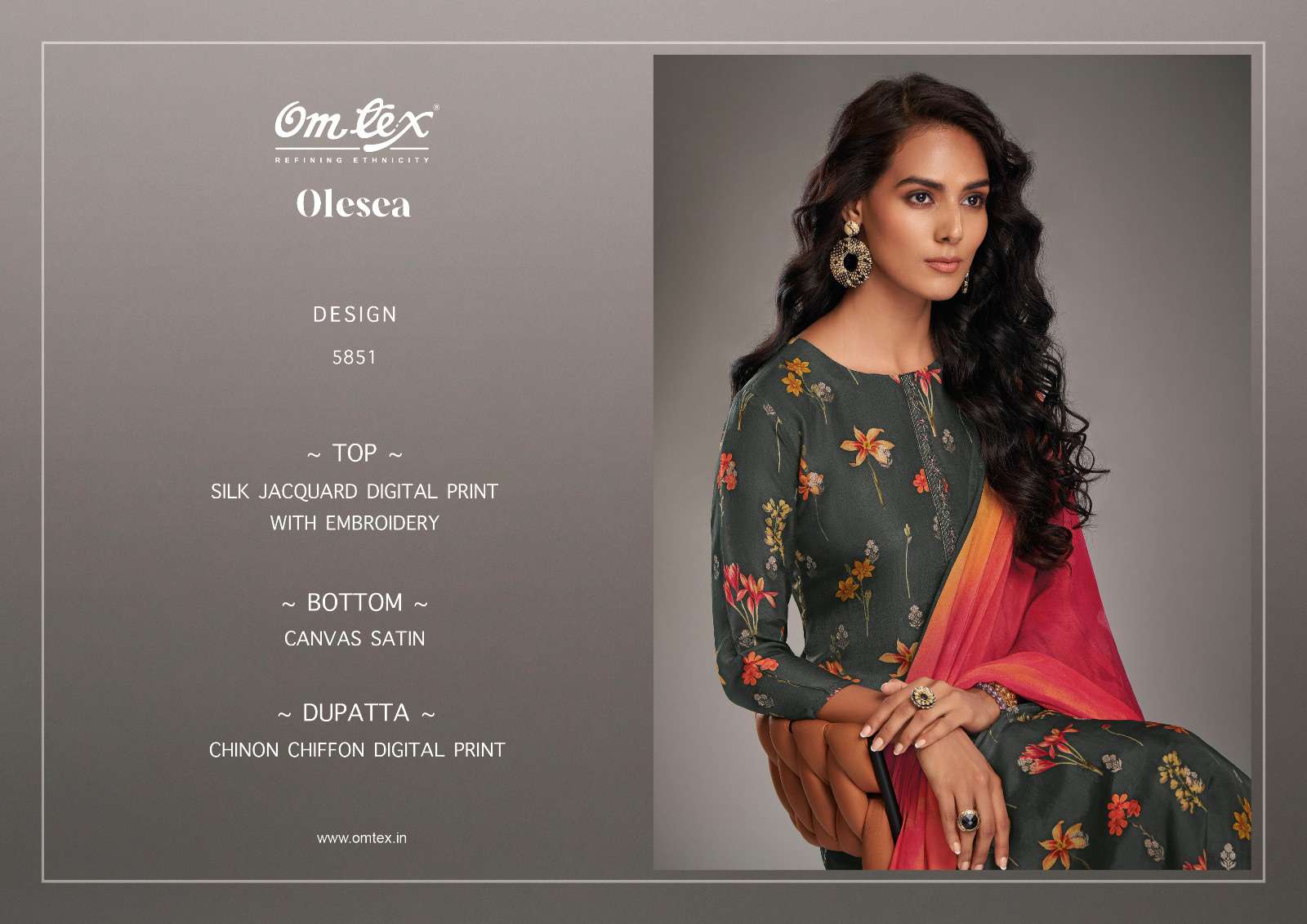 Omtex Olesca Exclusive Fancy Ladies Suit New Collection view 3