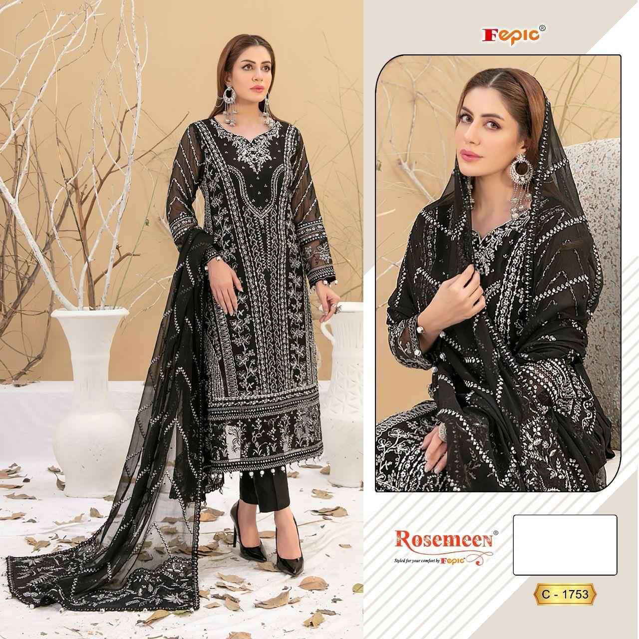 Fepic C 1753 Colors Heavy Embroidered Pakistani Dress Wedding Collection view 2