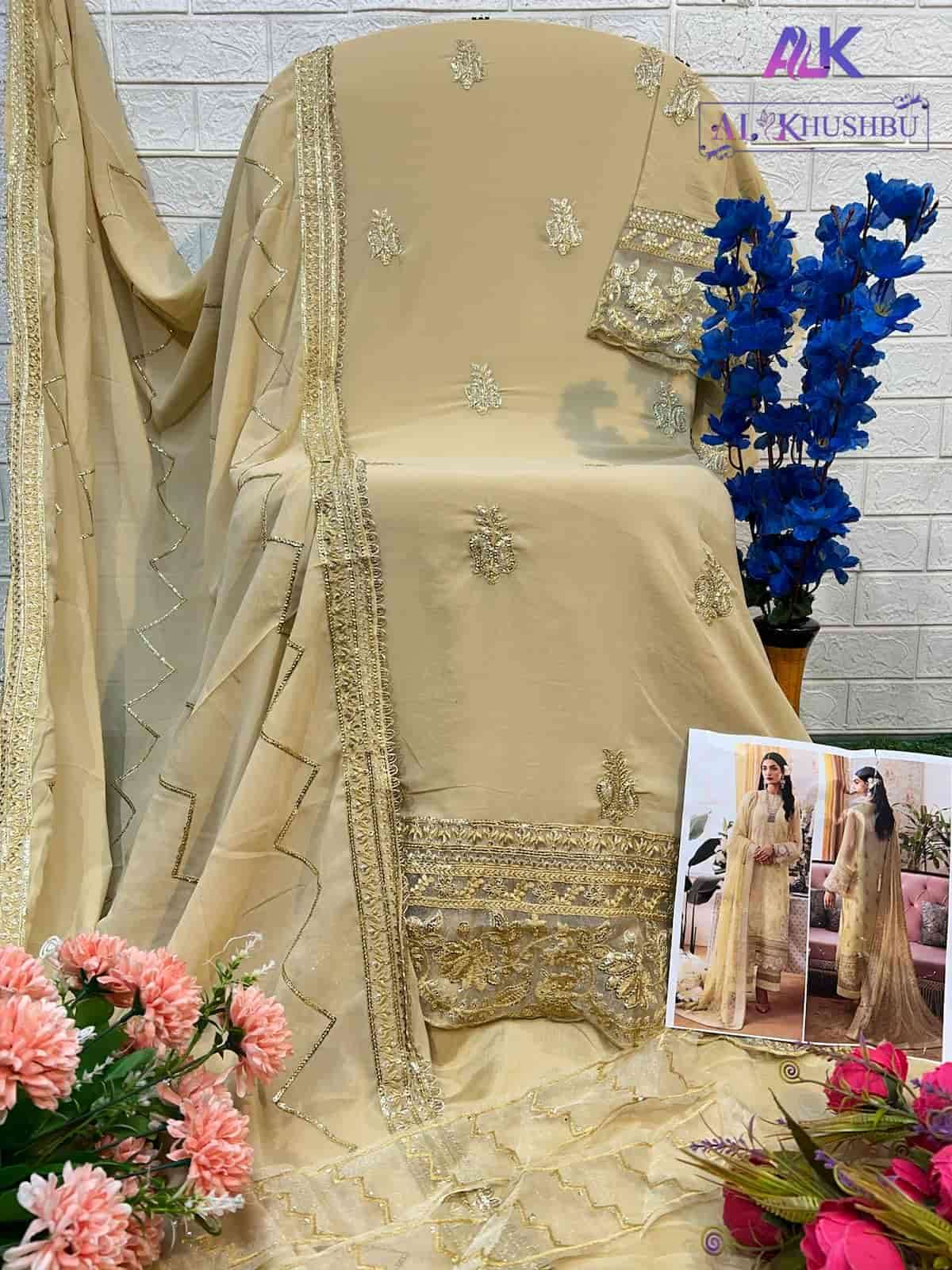 Al Khushbu 6015 Pakistani Style Designer Georgette Suit Exporter view 3
