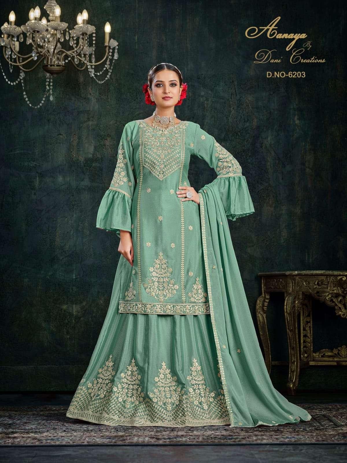 Aanaya Vol 162 Designer Partywear Lehenga Style Dress view 8