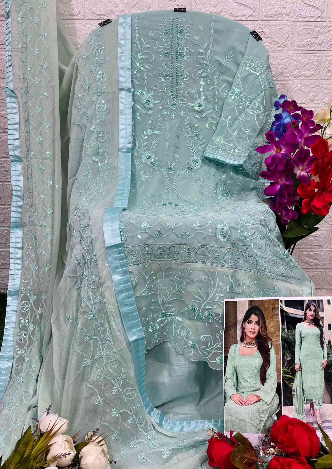 Zaha Saadia Vol 1 Heavy Work Pakistani Salwar Suit view 12
