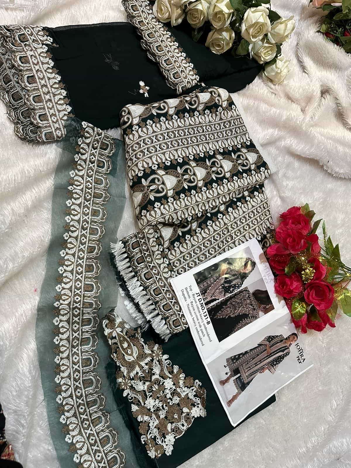 Johra Tex 131 Colors Exclusive Heavy Designer Style Pakistani Salwar Suit Wholesalers view 5