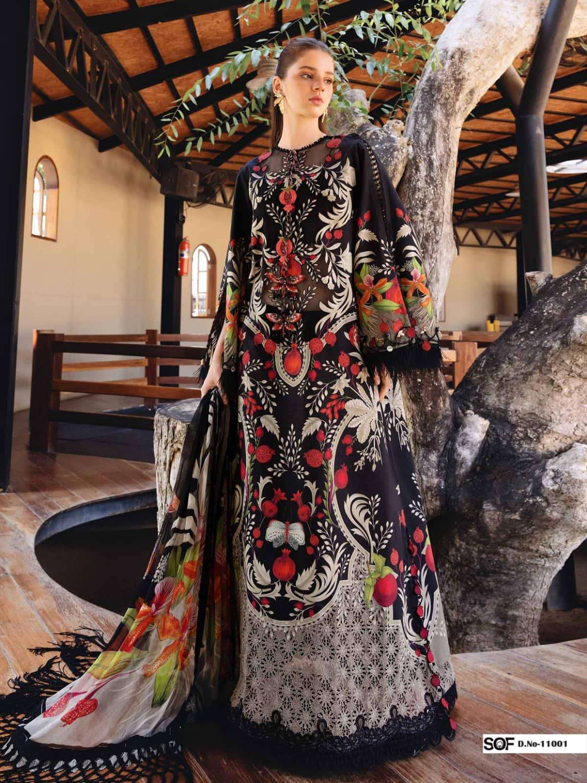 Shree Om Fab Saira Rizwan Vol 11 Pakistani Print Cotton Dress view 6