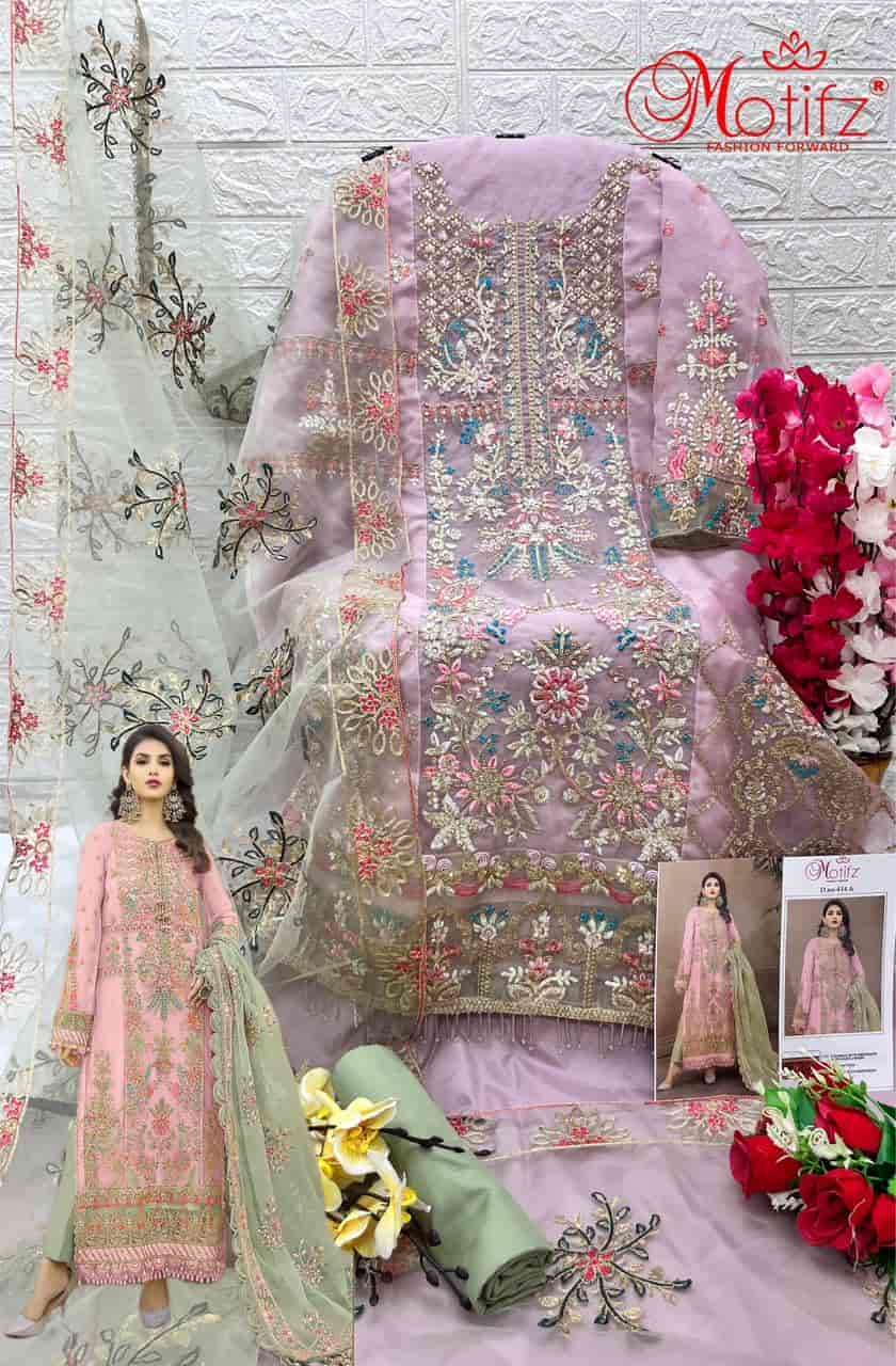 Motifz 414 Colors Wedding Wear Style Heavy Designer Pakistani Suit Wholesares view 5