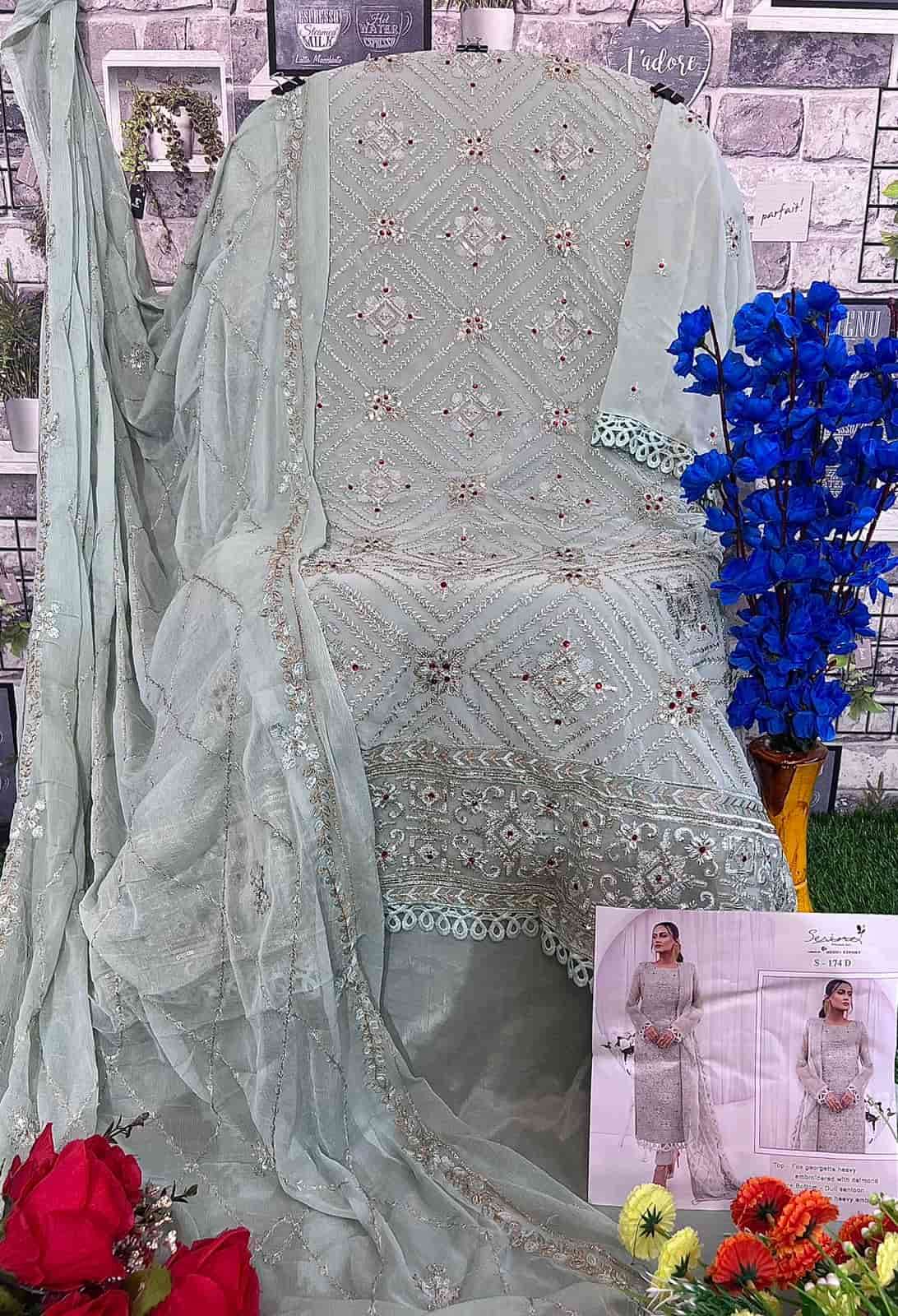 Serine S-174 Embroidered Pakistani Salwar Suit view 9