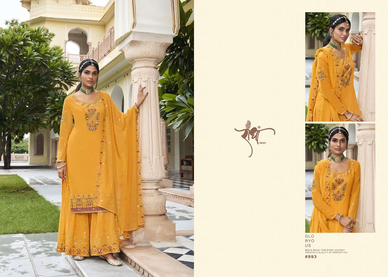 Radha Trends Ranjha Vol 2 Party Wear Sharara Designs Suit view 9