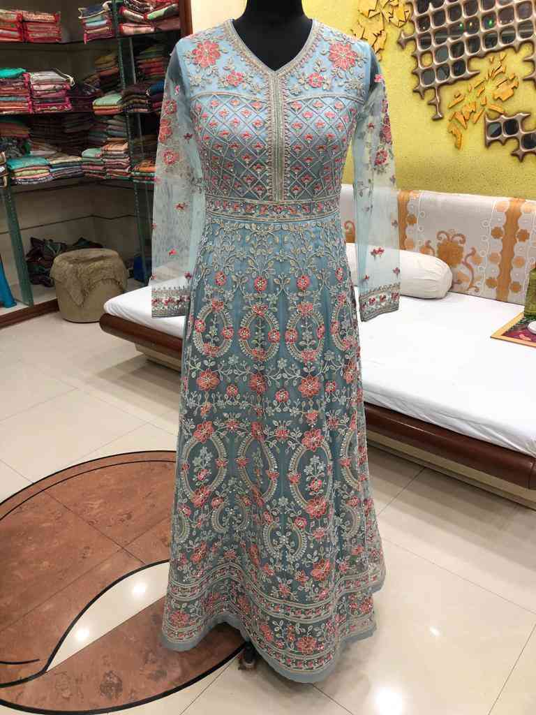 Swagat Voilet 692 Colors Partywear Anarkali Gown Catalog Online view 8
