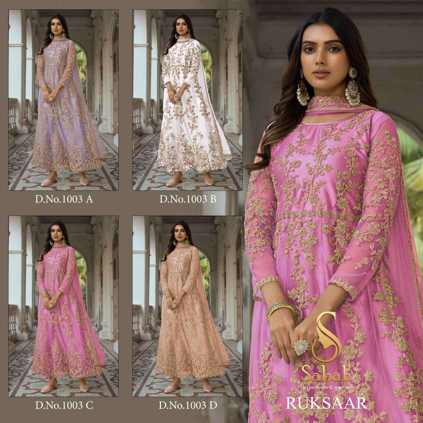 FK Fashion Sabah Ruksaar 1003 Colors Designer Wedding Wear Dress New Collection view 5