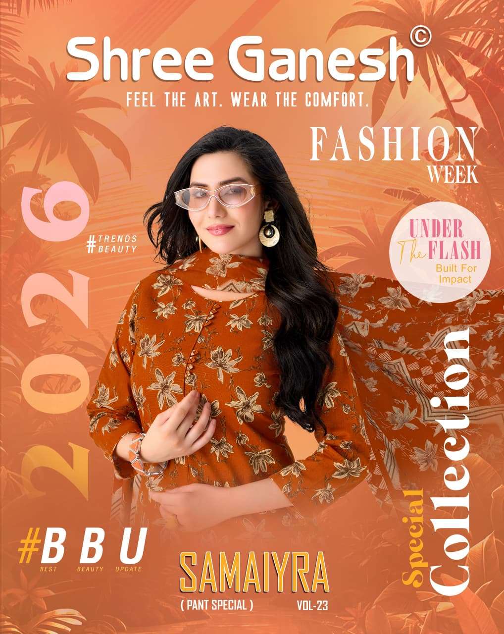 Shree Ganesh Samaiyra Vol 23 Printed Pure Cotton Suit Catalog view 2