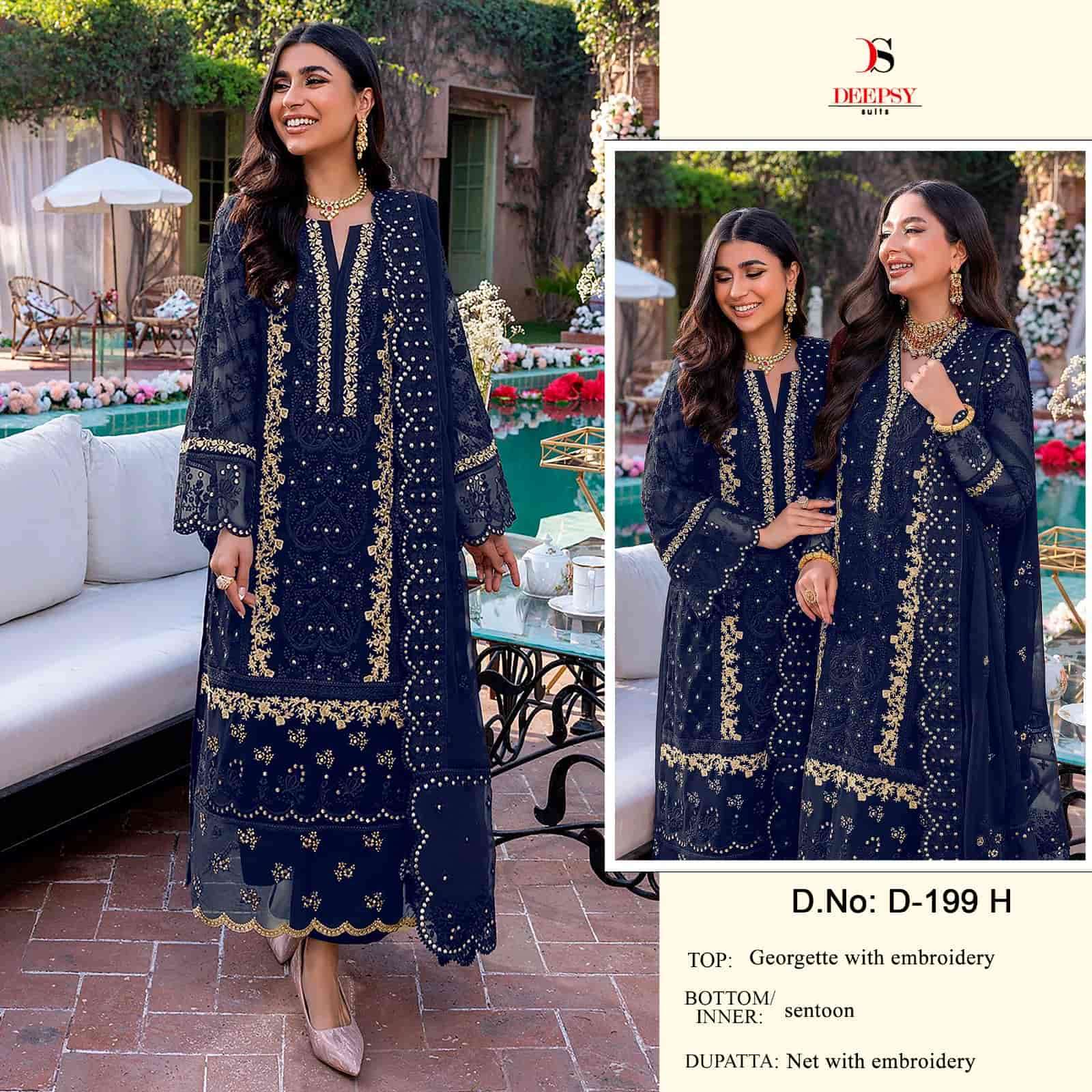 Deepsy D-199 Embroidered Pakistani Salwar Suit view 3