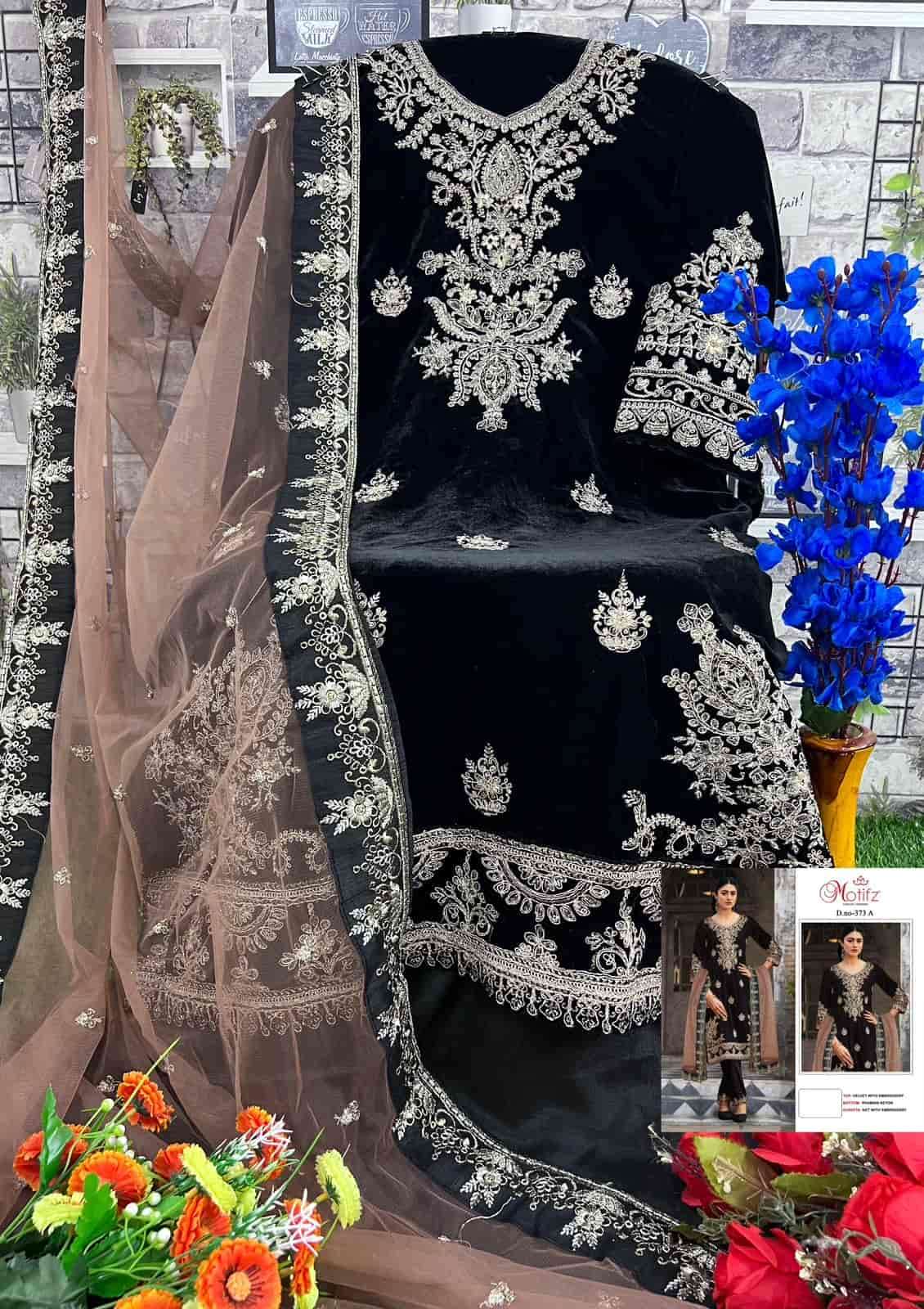 Motifz 373 A Heavy Designer Style Pakistani Festive Wear Salwar Suit Online view 2