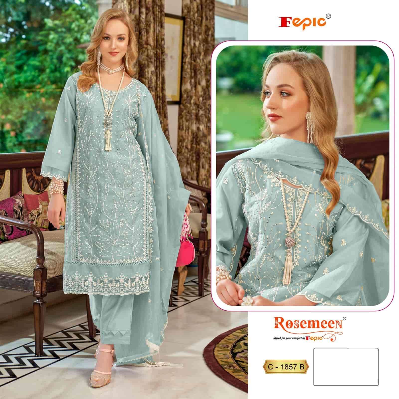 Fepic C 1857 Colors Pakistani Designer Unstitched Salwar Suit Wholesalers view 2