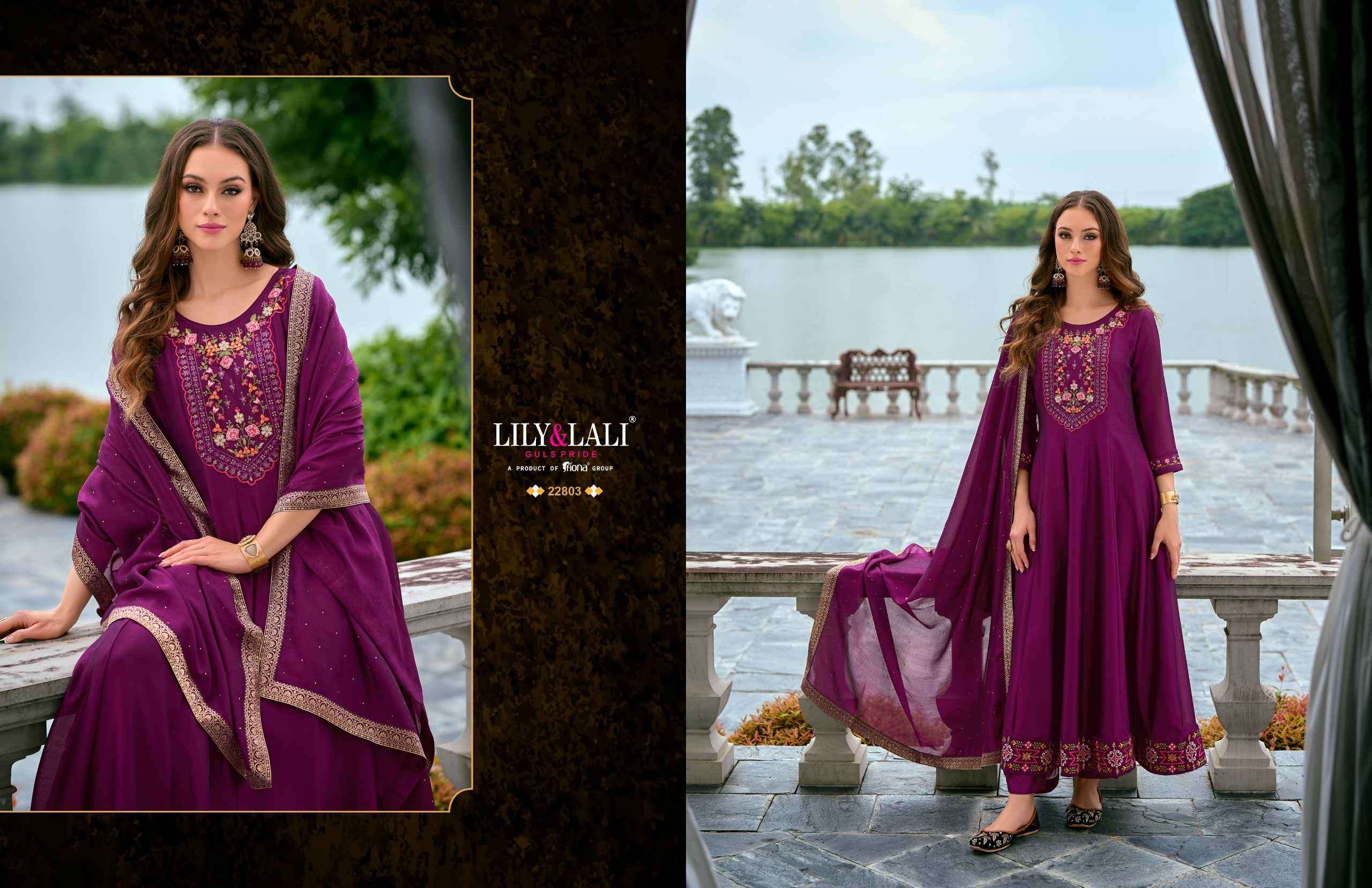 Lily And Lali Bibbojaan Vol 2 Premium Designs Anarkali Style 3 Piece view 15