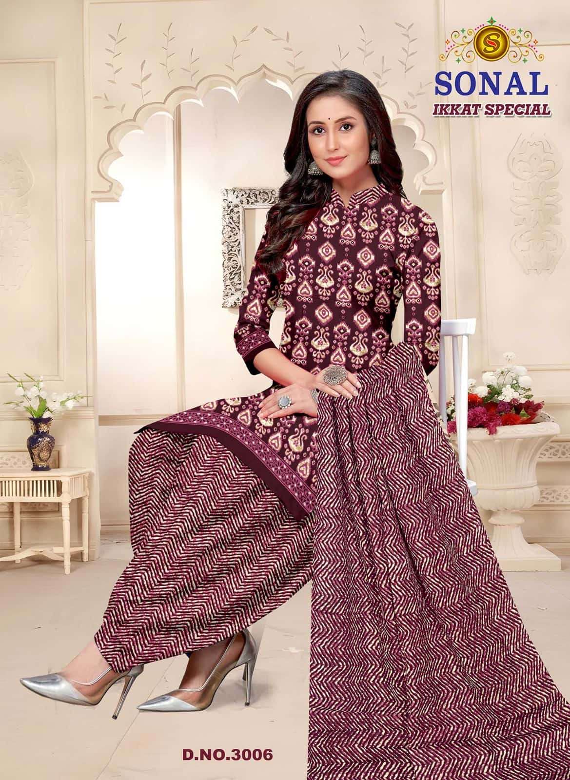 Sonal Textile Ikkat Special Vol 3 Pure Cotton Printed Suit Exporters view 11