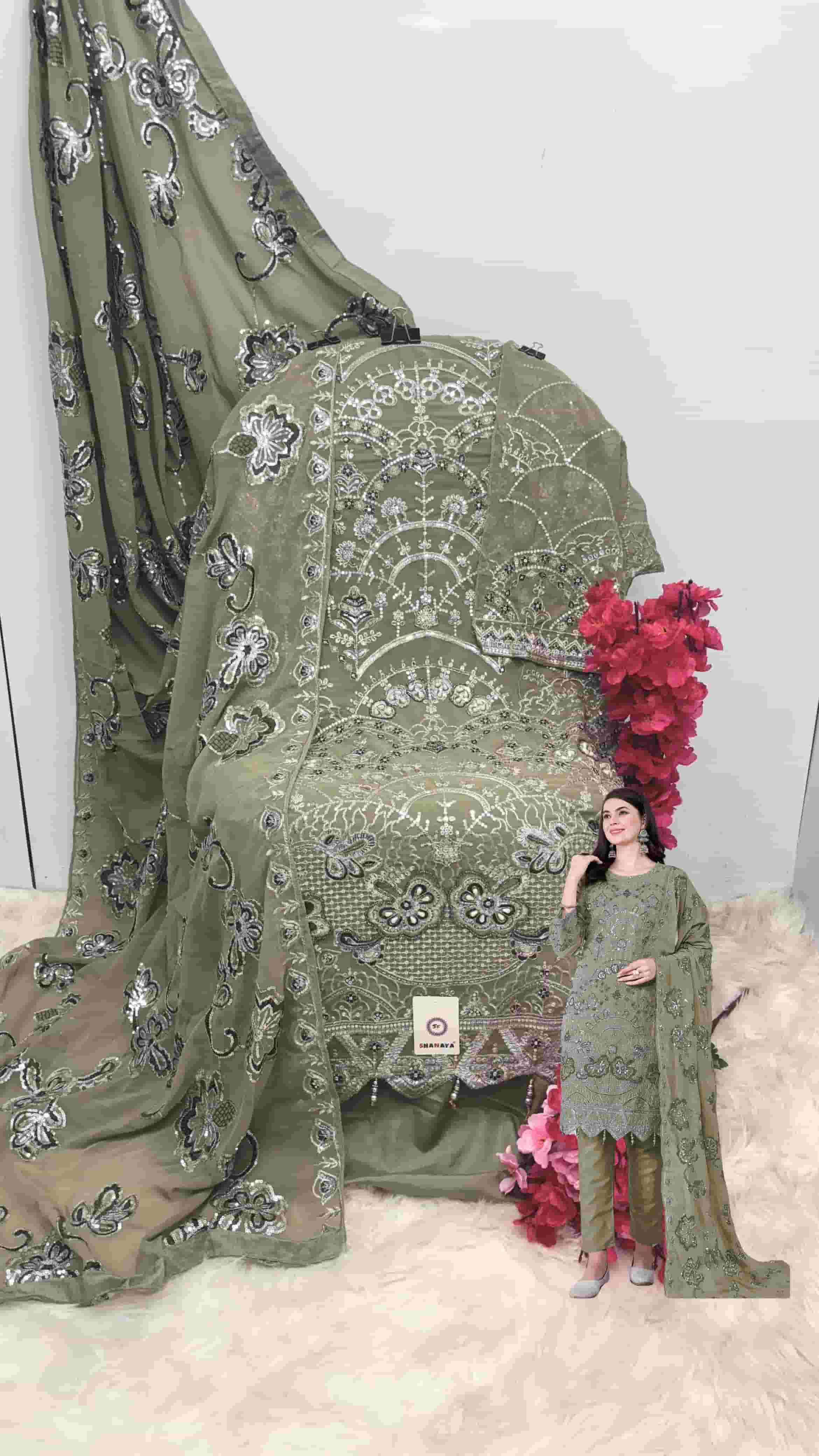 Shanaya S 165 D Pakistani Festive Wear Style Georgette Salwar Suit Ensemble view 2