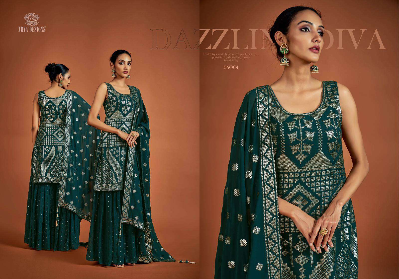 Arya Designs Noorani Saga Vol 5 Partywear Gharara Designer Dress New Collection view 6