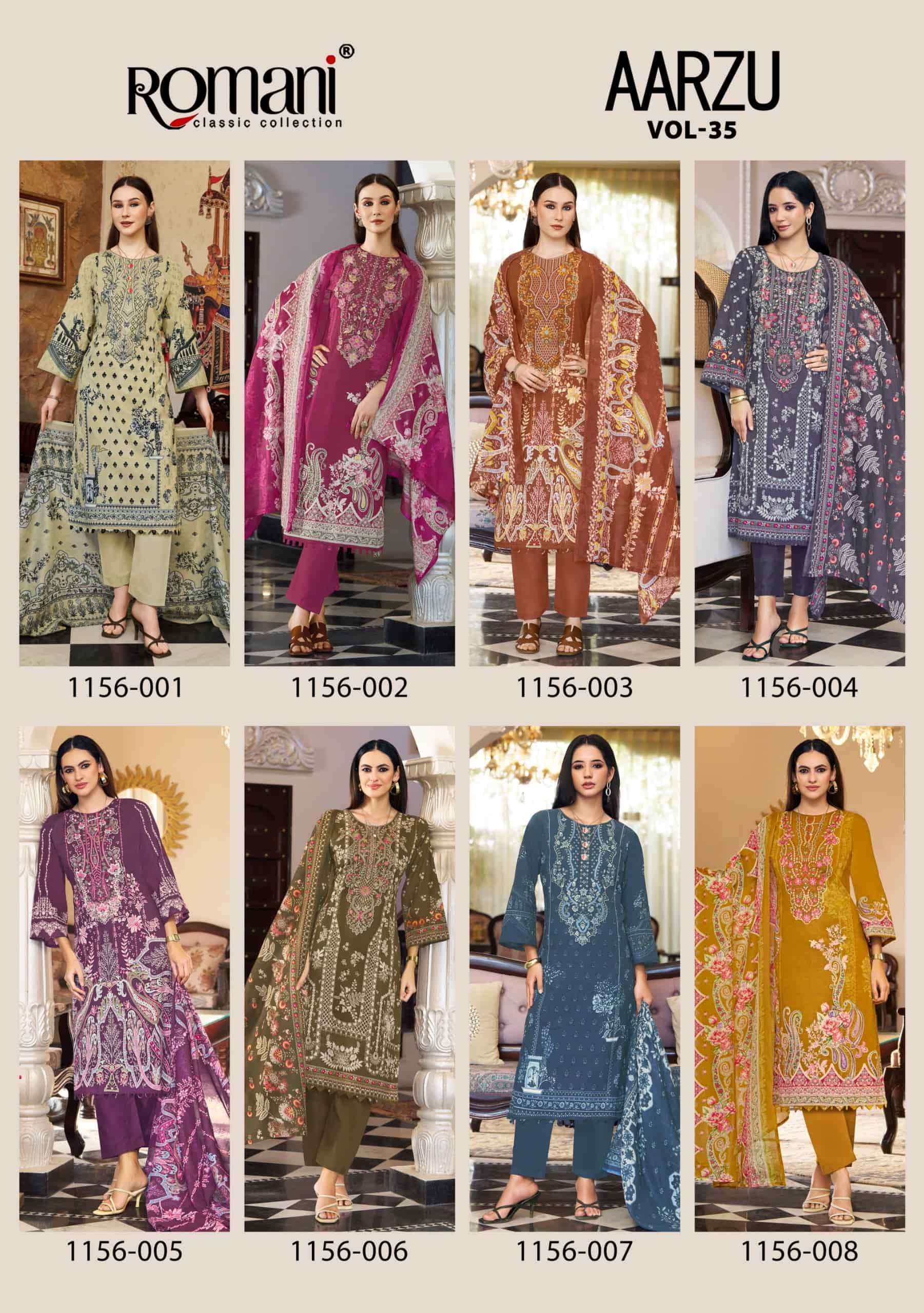 Romani Aarzu Vol 35 Fancy Cotton Dress Material view 7