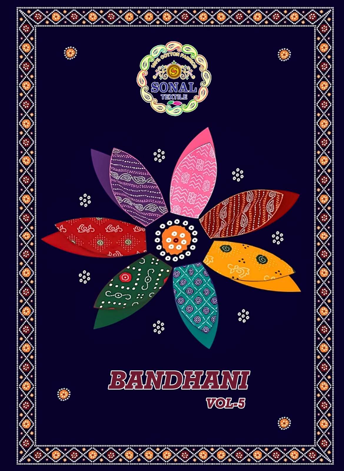 Sonal Textile Bandhani Vol 5 Bandhani Print Cotton Dress Material Wholealers view 6