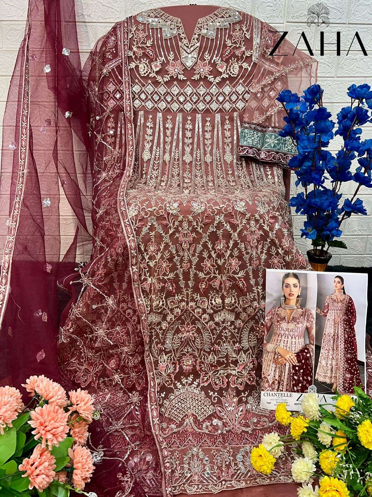 Zaha Chantelle Vol 4 Designer Pakistani Suit view 8