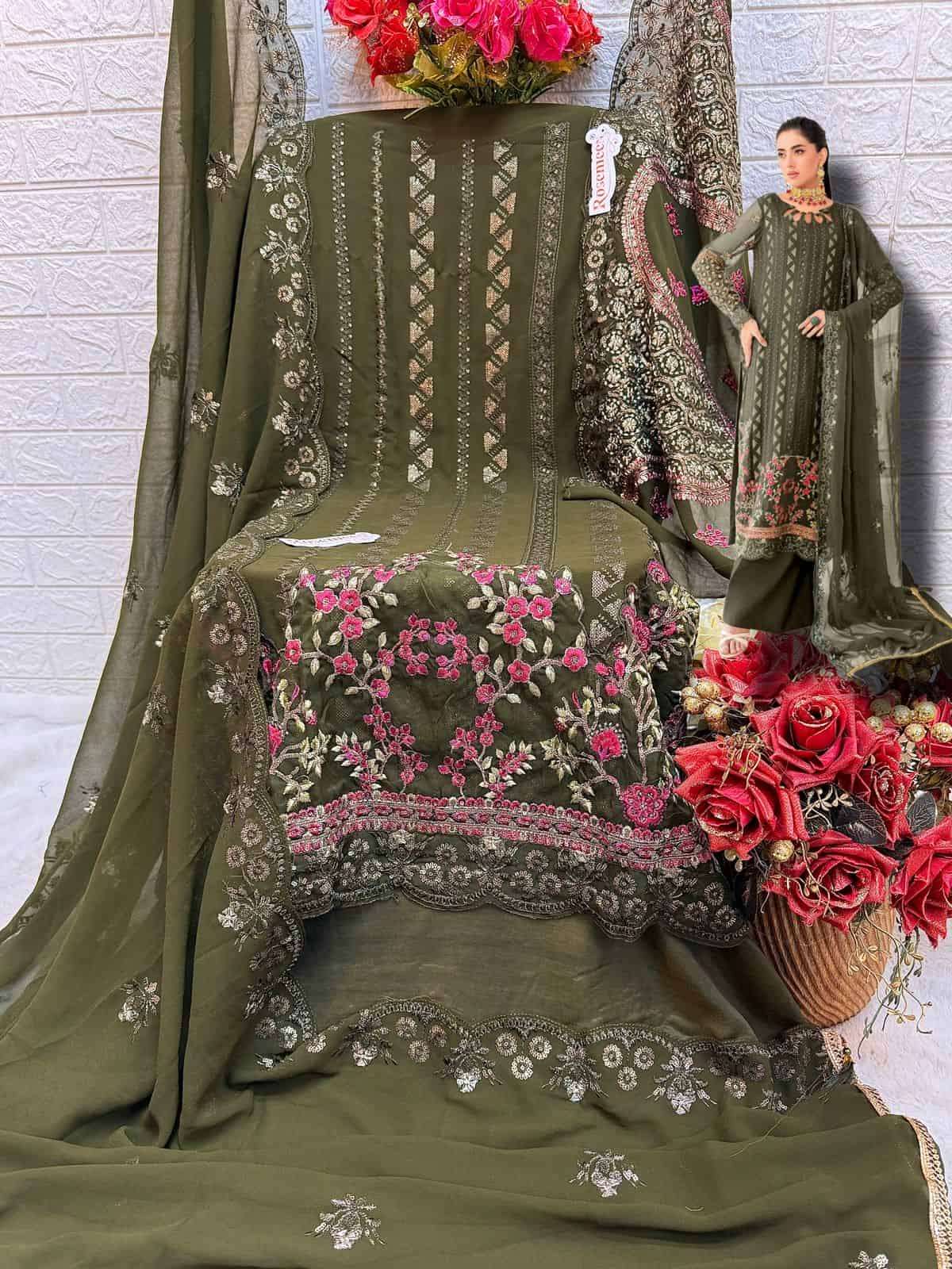 Fepic C 1727 Pakistani Designer Embroidered Salwar Suit Exporter view 2
