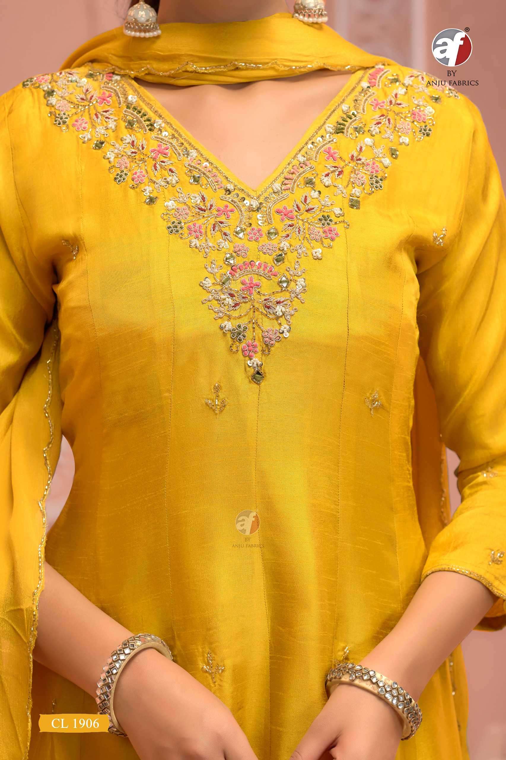 Af Cl 1906 Anarkali Style 3 Piece Set Combo Suits view 3
