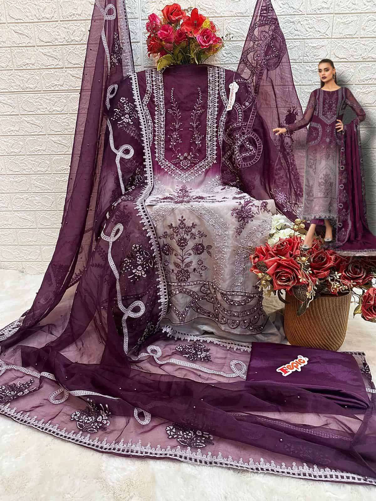 Fepic C 1648 Colors Pakistani Exclusive Designer Style Salwar Suit Exporters view 3