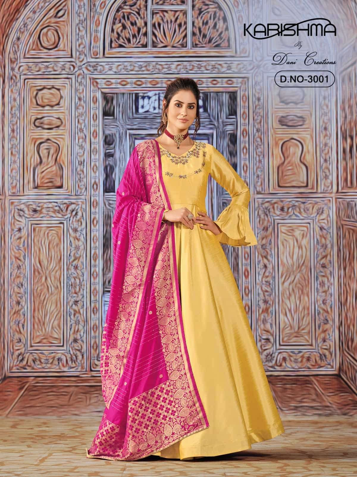 Karishma Vol 3 3001 To 3003 Designer Party Wear Anarkali Suit Collection view 4