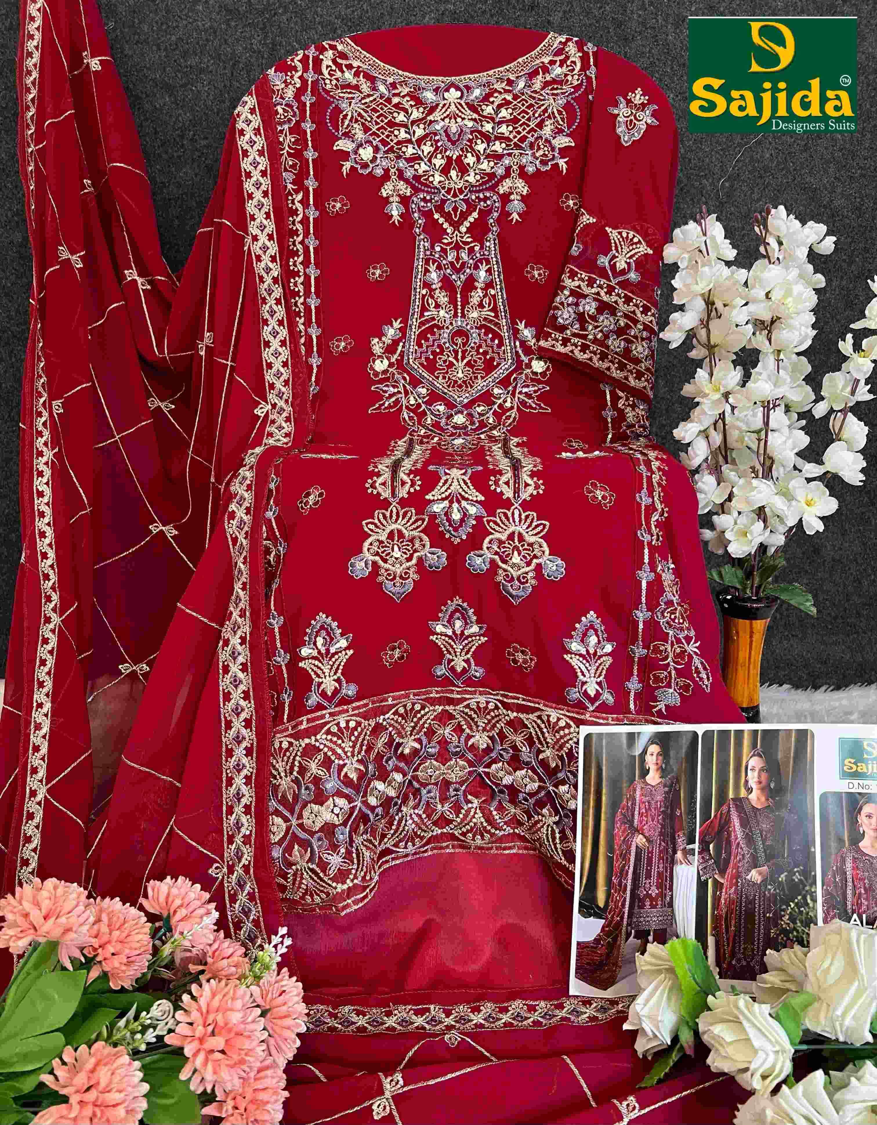 Sajida Designer Suit Alaya Vol 1 Fancy Pakistani Suit Salwar view 5