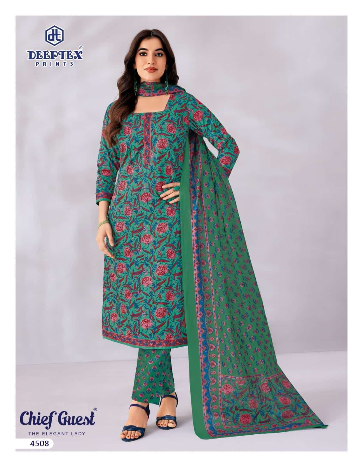 Deeptex Chief Guest Vol 45 Unstitch Cotton Salwar Suit view 15