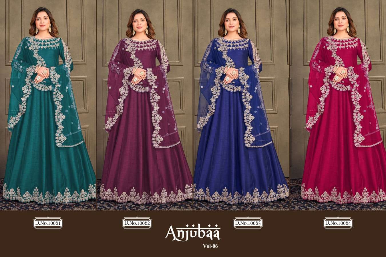 Anjubaa Vol 6 Art Silk Anarkali Party Dress view 14