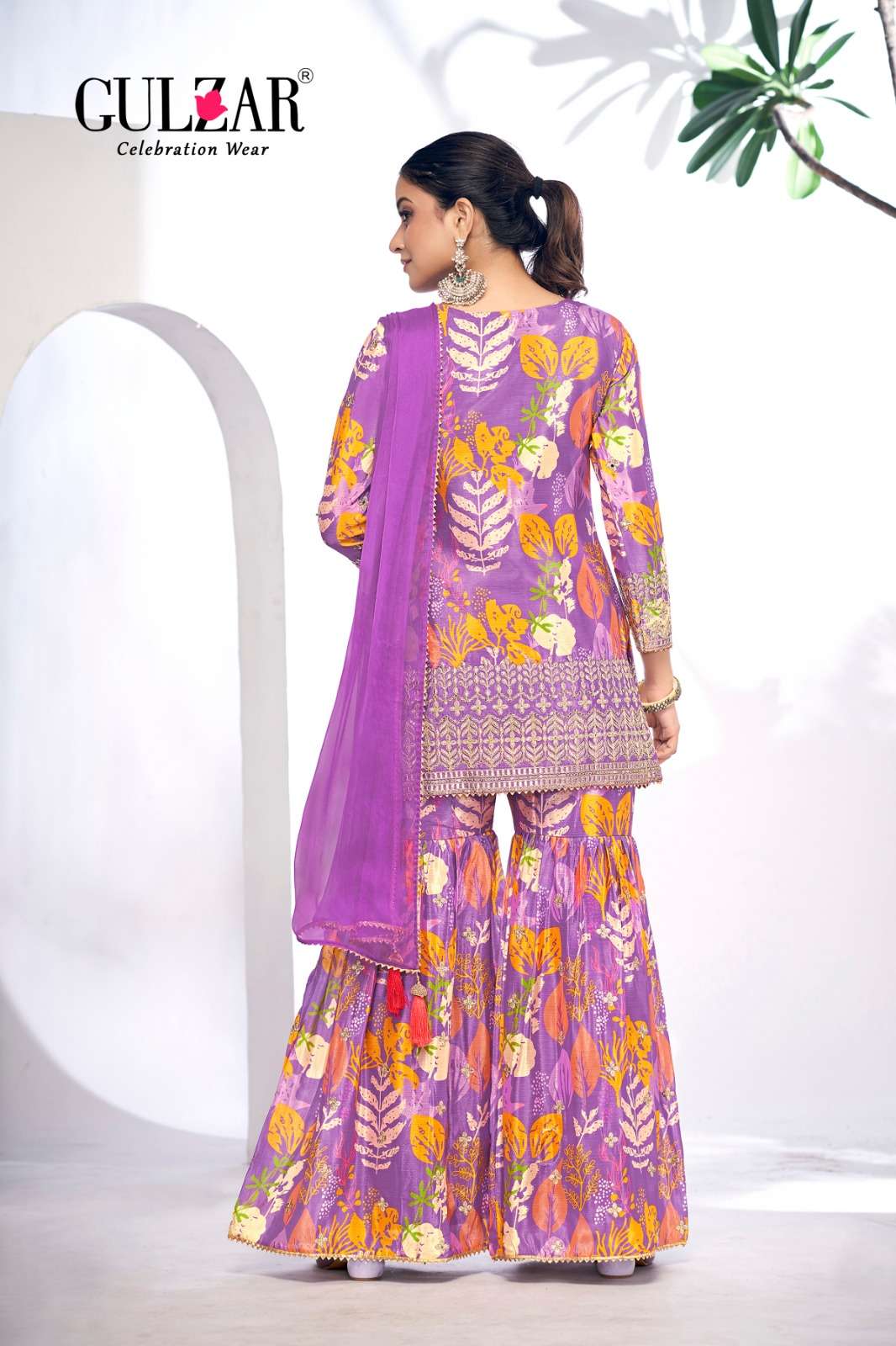 Gulzar Monisha 2101 To 2104 Designer Sharara Dress Wedding Collection view 14