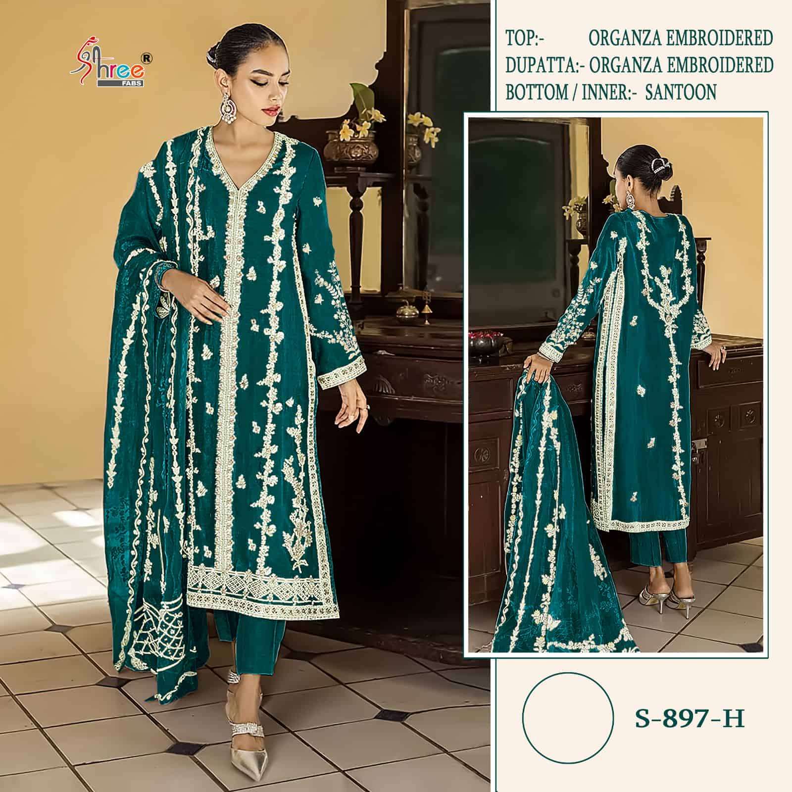 Shree Fabs S 897 Colors Pakistani Style Latest Designer Festive Wear Salwar Suit Exporter view 3