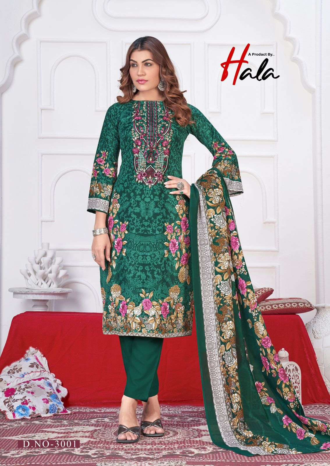 Hala Aayat Vol 3 Printed Cotton Unstitch Suit Catalog