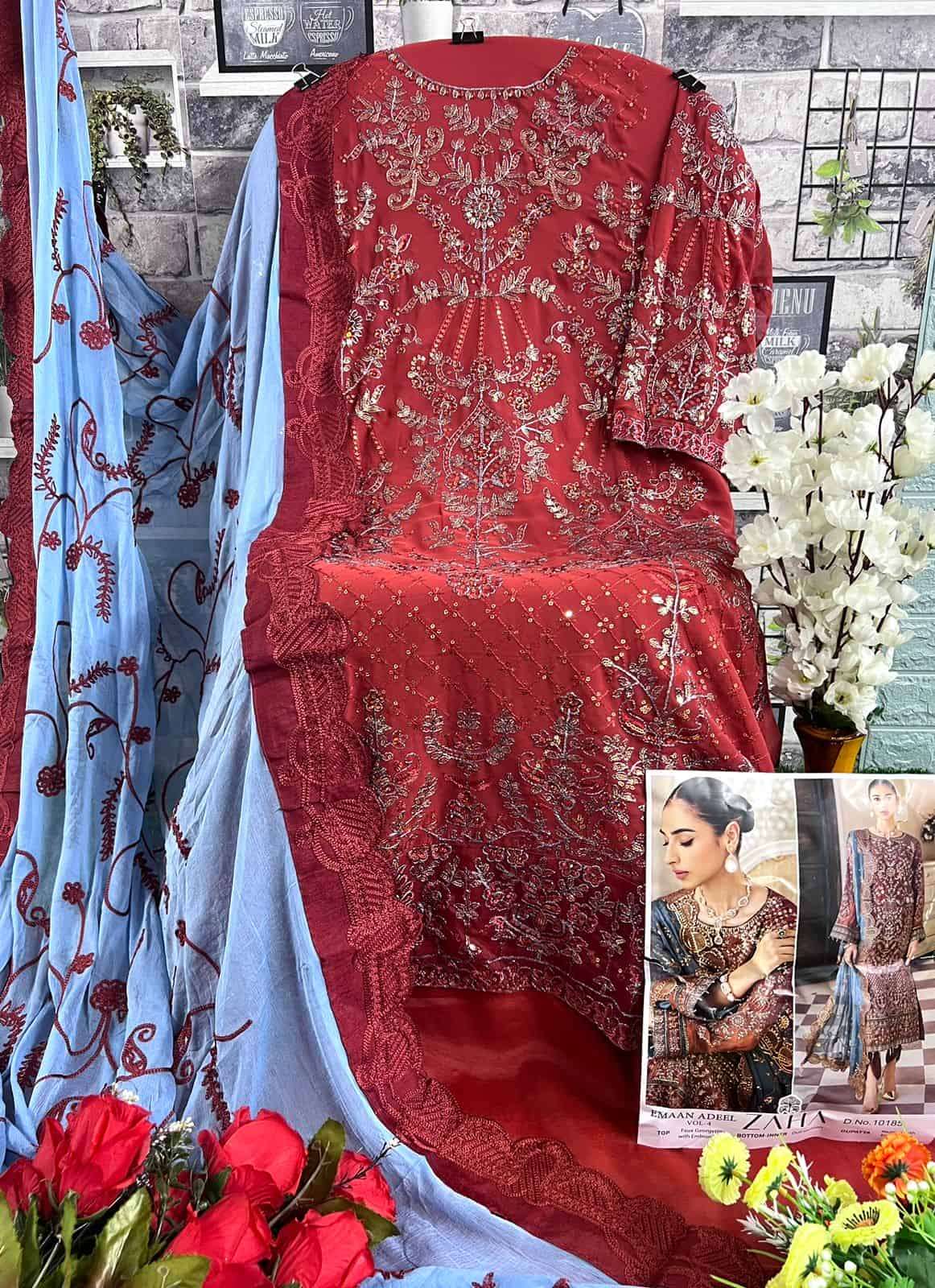 Zaha Emaan Adeel Vol 4 Pakistani Latest Designs Party Wear Suit Catalog Collection view 11