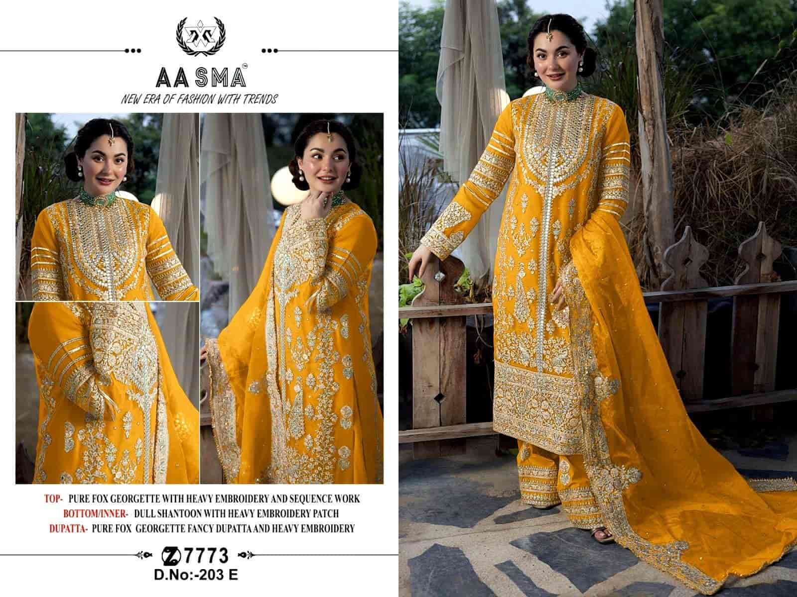 Aasma 203 E Georgette Designer Pakistani Suit