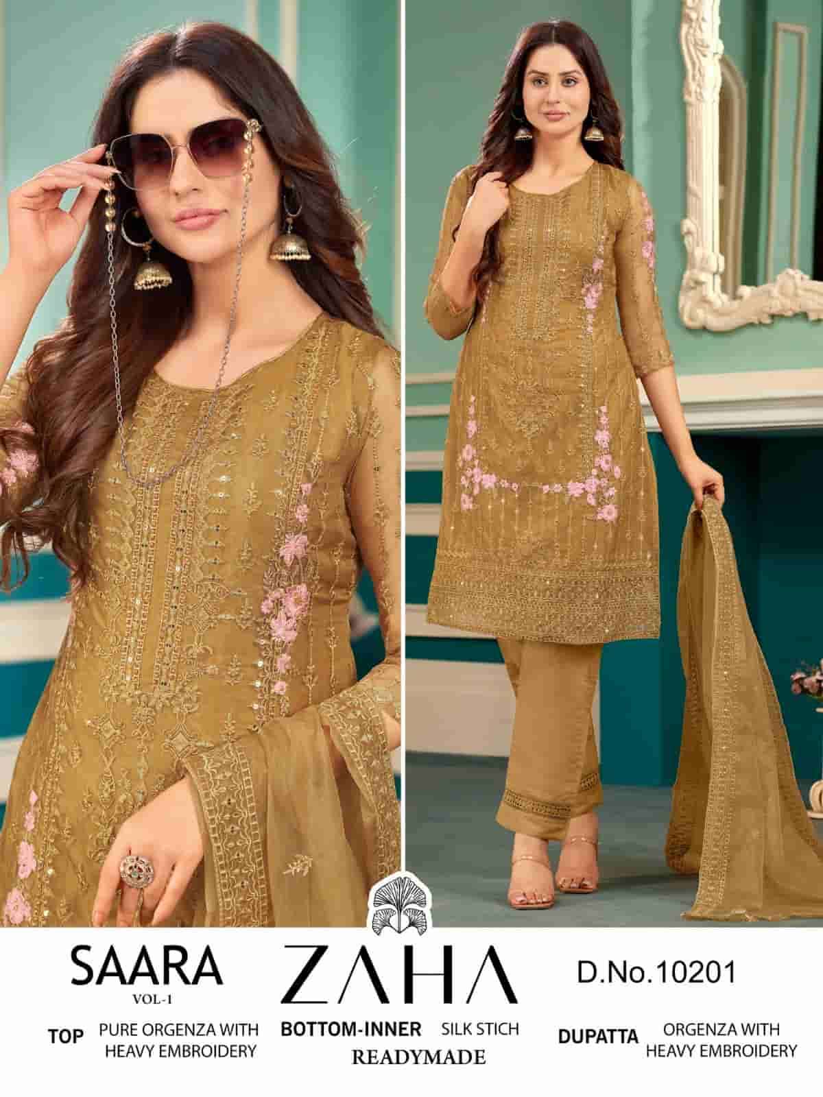 Zaha Saara Vol 1 Pakistani Festive Wear Style Readymade Suit Collection view 3