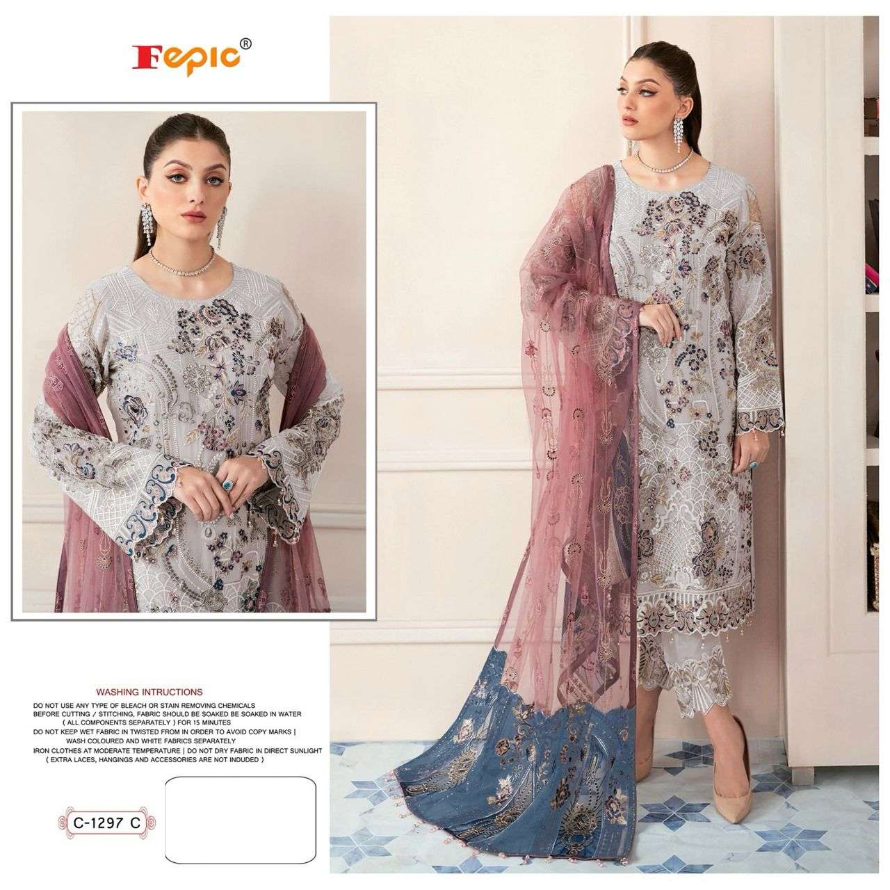 Fepic C 1297 Colors Heavy Designer Pakistani Suit Collection view 2