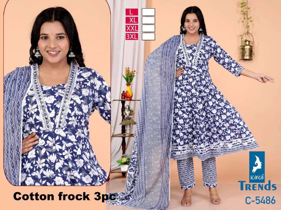 Kaya Trends Anarkali Pattern Readymade 3 Piece Set Designs view 7