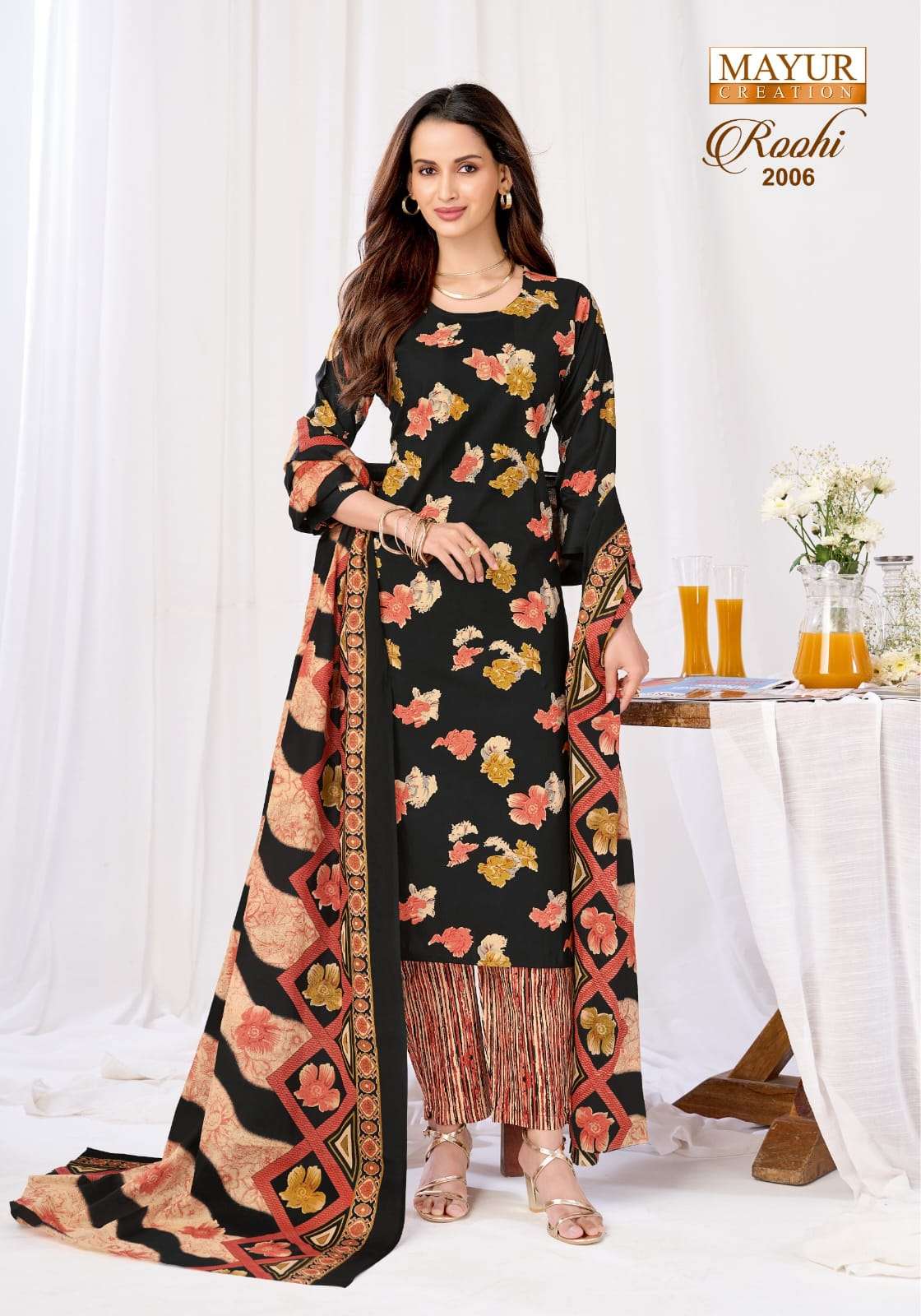 Mayur Roohi Vol 2 Pure Cotton Dress Material view 4