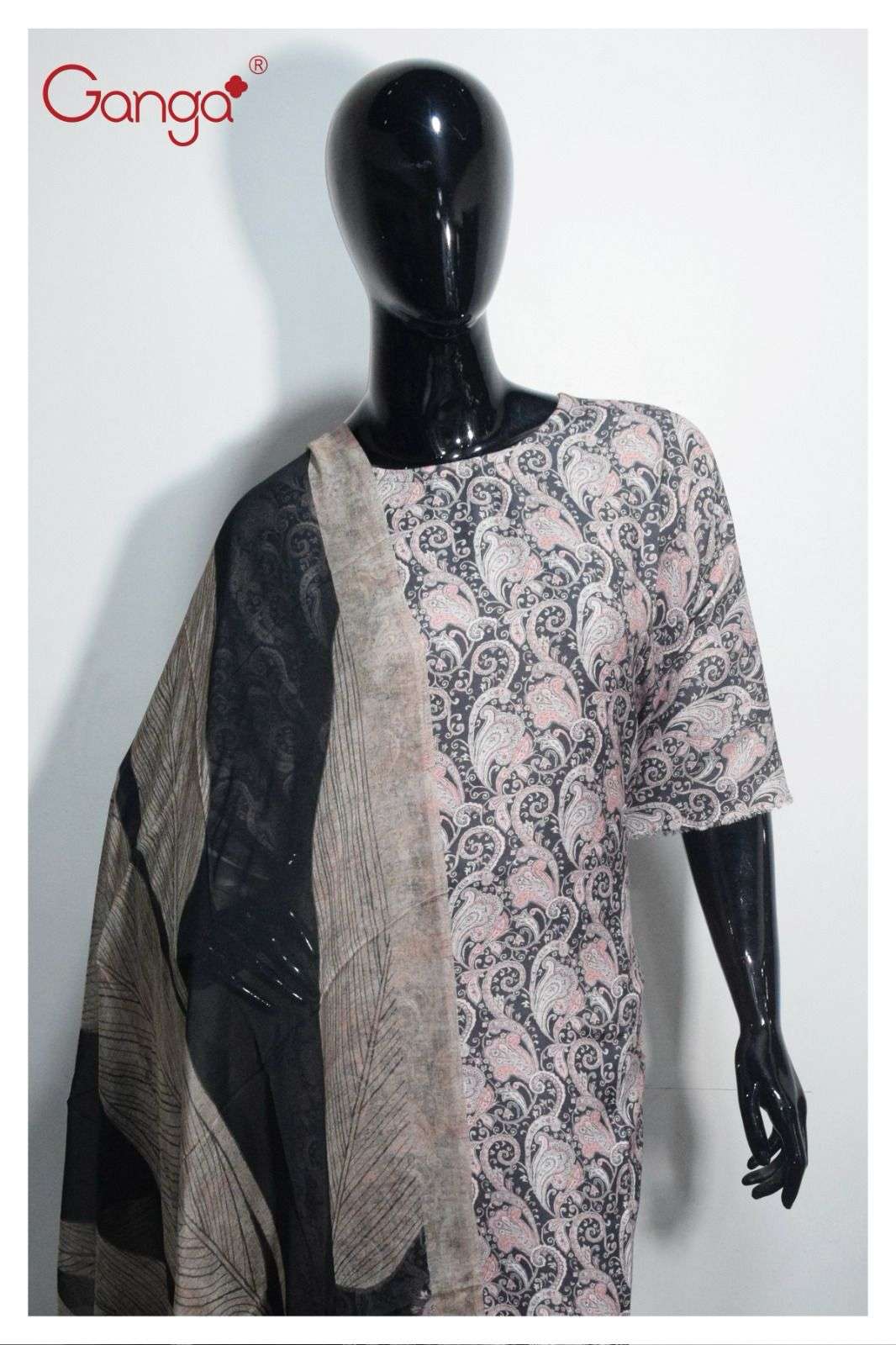 Ganga Eliana Digital Print Pashmina Branded Winter Suits view 12