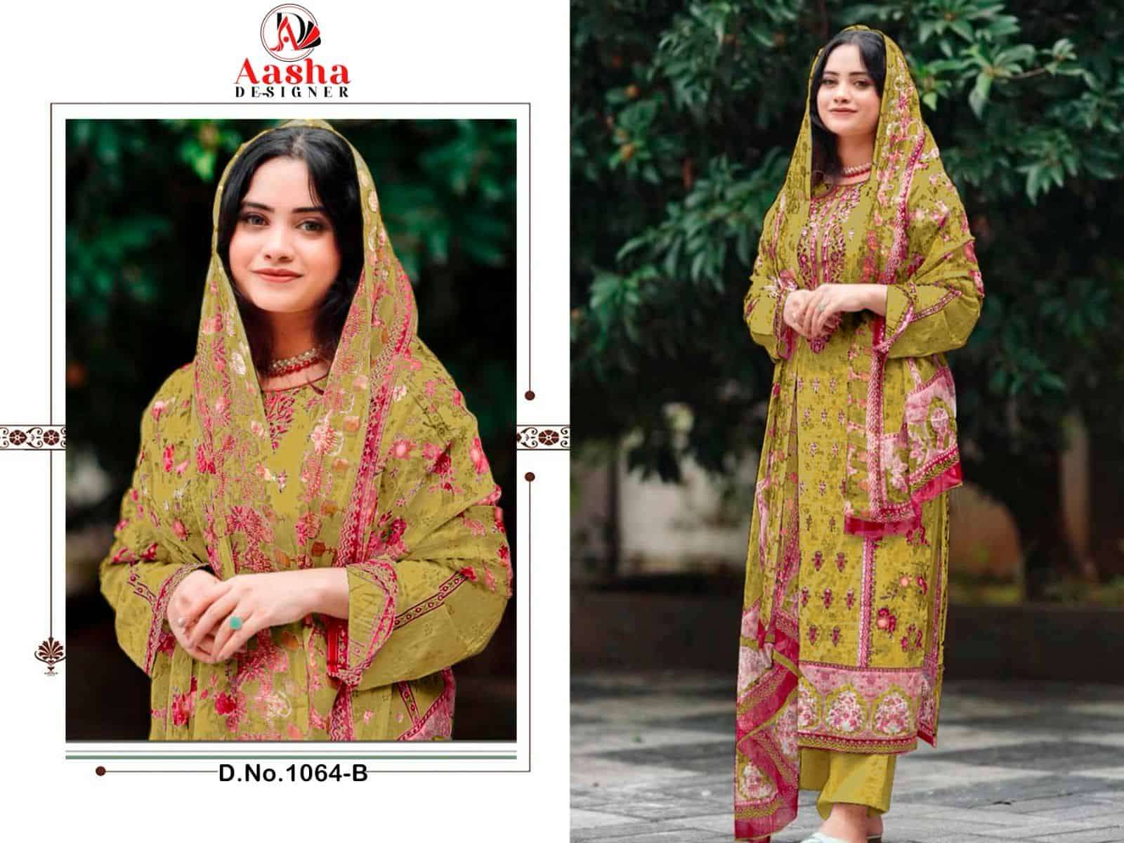 Aasha Designer Harsha Vol 5 Cotton Embroidered Salwar Suit Wholesalers view 8