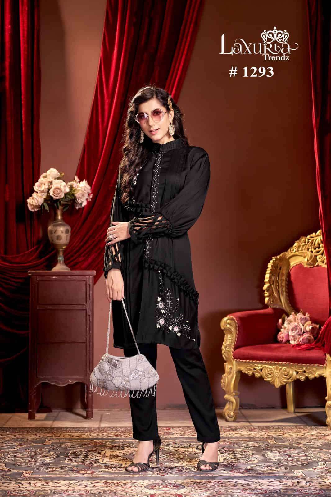 Laxuria Trends 1293 Pakistani Style Fancy Party Wear Kurti Bottom Collection view 2
