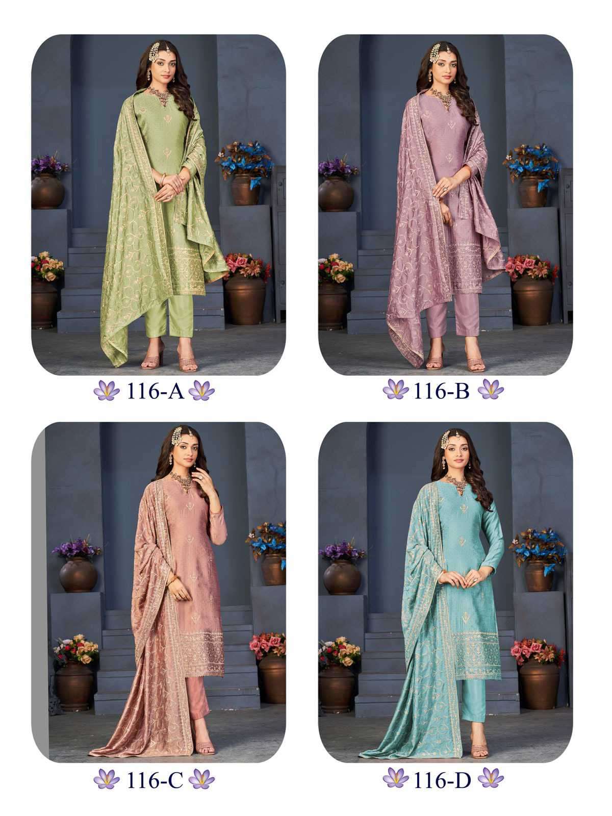 Alfaaz Riona Festive Wear Dola Jacquard Semi Stitched Dress New Collection view 9
