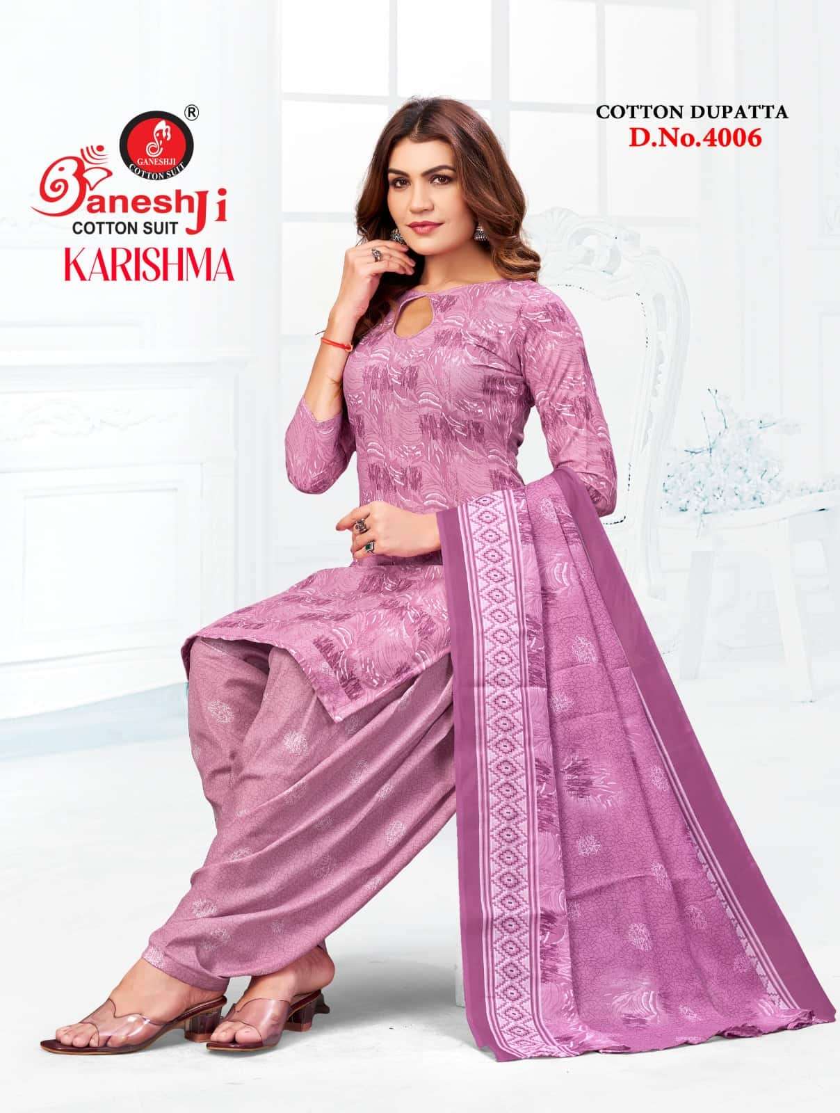 Ganeshji Karishma Patiyala Vol 4 Unstitch Cotton Salwar Suit Sets view 2