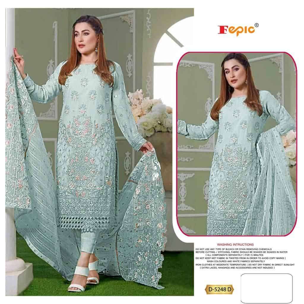 Fepic D 5248 Colors Pakistani Festive Wear Salwar Suit Wholasaler view 7