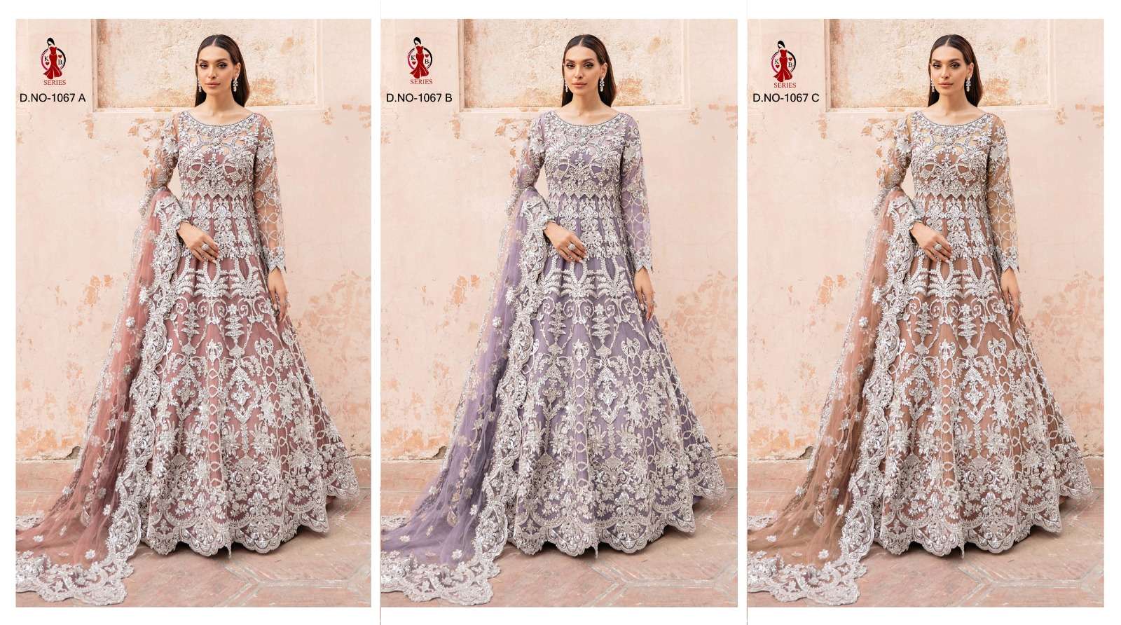 Kb Series 1067 Colors Latest Designer Bridal Wear Gown New Collection Exporter view 8