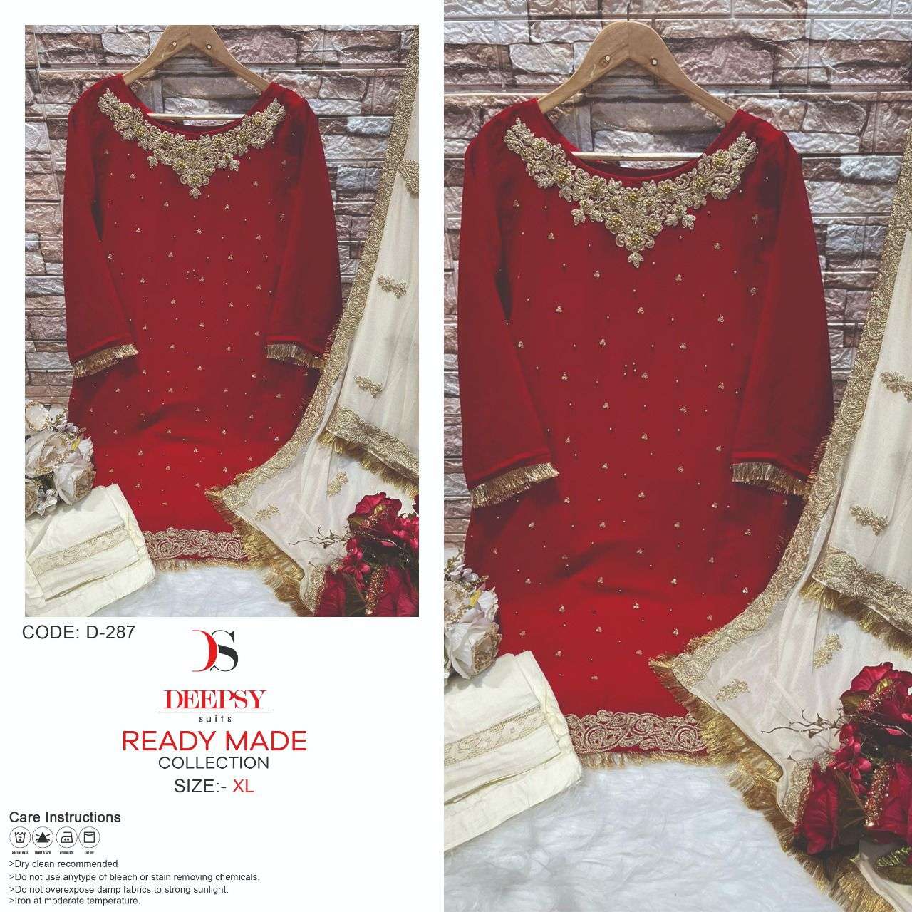 Deepsy D 287 Colors Readymade Georgette Pakistani Suit view 8